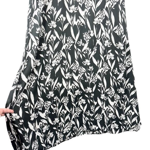 ModCloth Papier Film Festival Fete Short Sleeve Nature Print Maxi Dress Black 12 - Picture 8 of 15